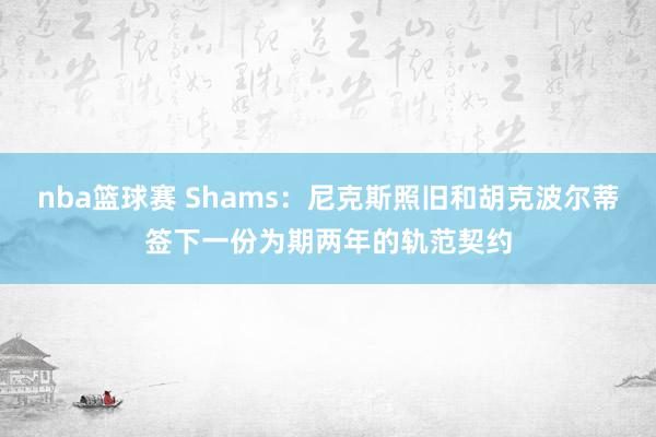 nba篮球赛 Shams：尼克斯照旧和胡克波尔蒂签下一份为期两年的轨范契约