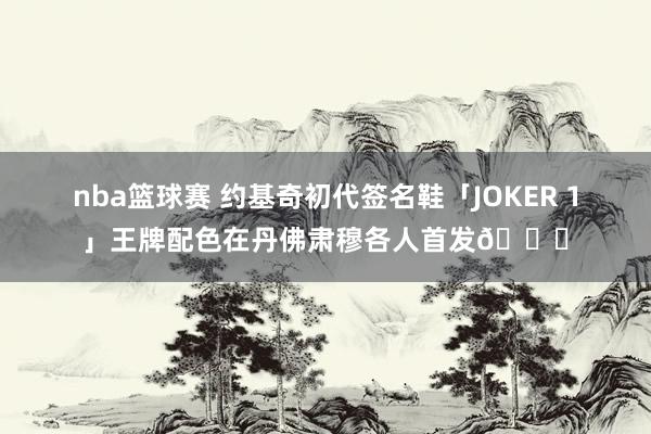 nba篮球赛 约基奇初代签名鞋「JOKER 1」王牌配色在丹佛肃穆各人首发🎉