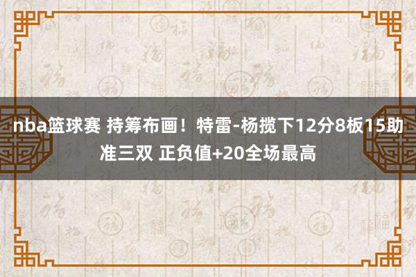 nba篮球赛 持筹布画！特雷-杨揽下12分8板15助准三双 正负值+20全场最高